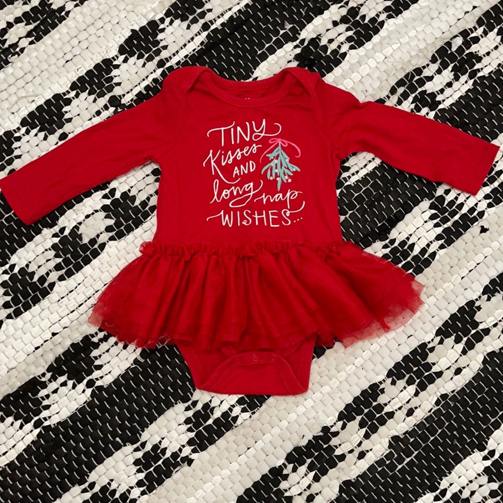 Cat & Jack 6-9 month Christmas Onesie